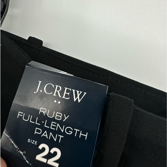 NWT J.Crew Full-length Ruby Stretch Twill Straight Leg High Rise Pants Size 20 - Picture 3 of 4